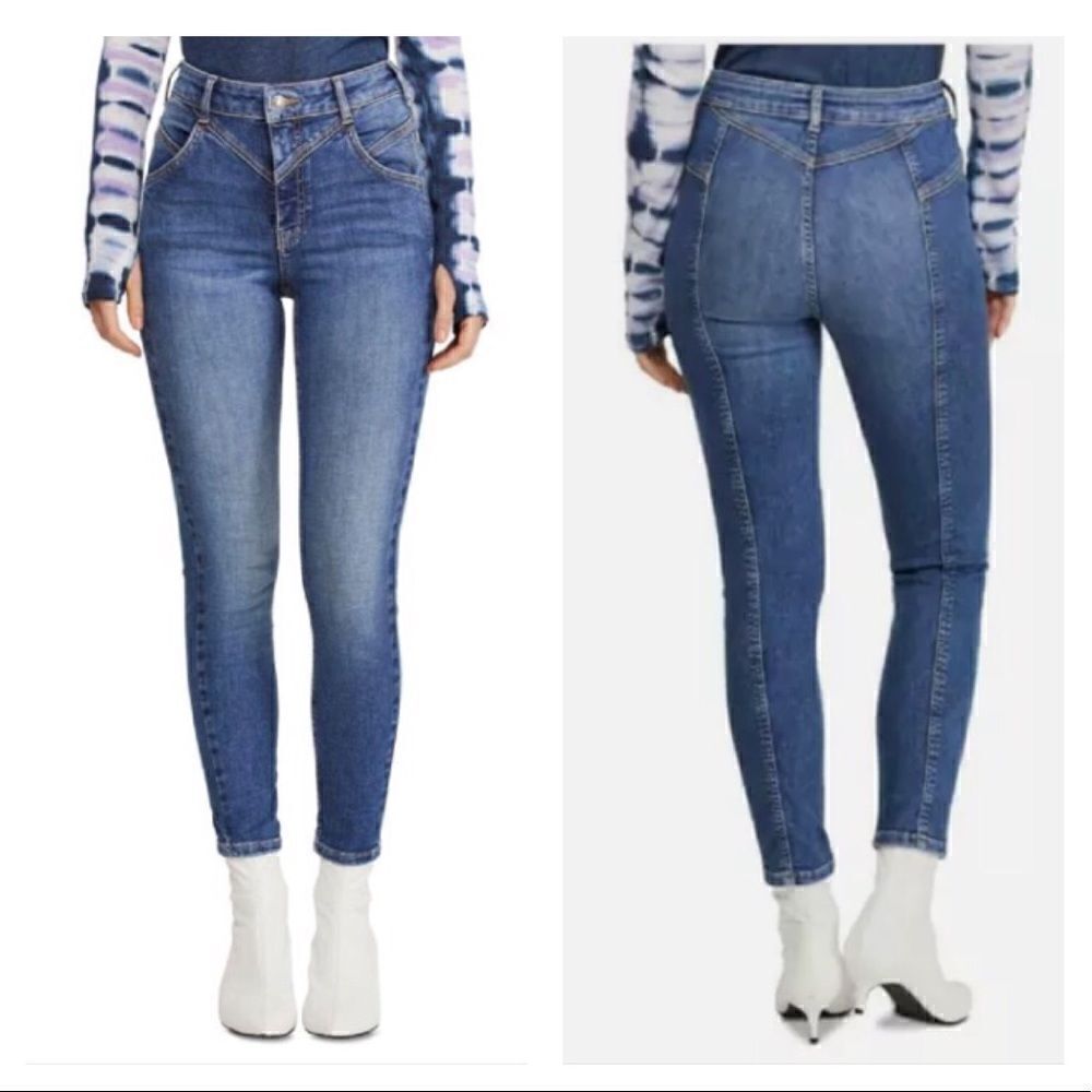 Free People Riley seamed skinny jeans 25*‎